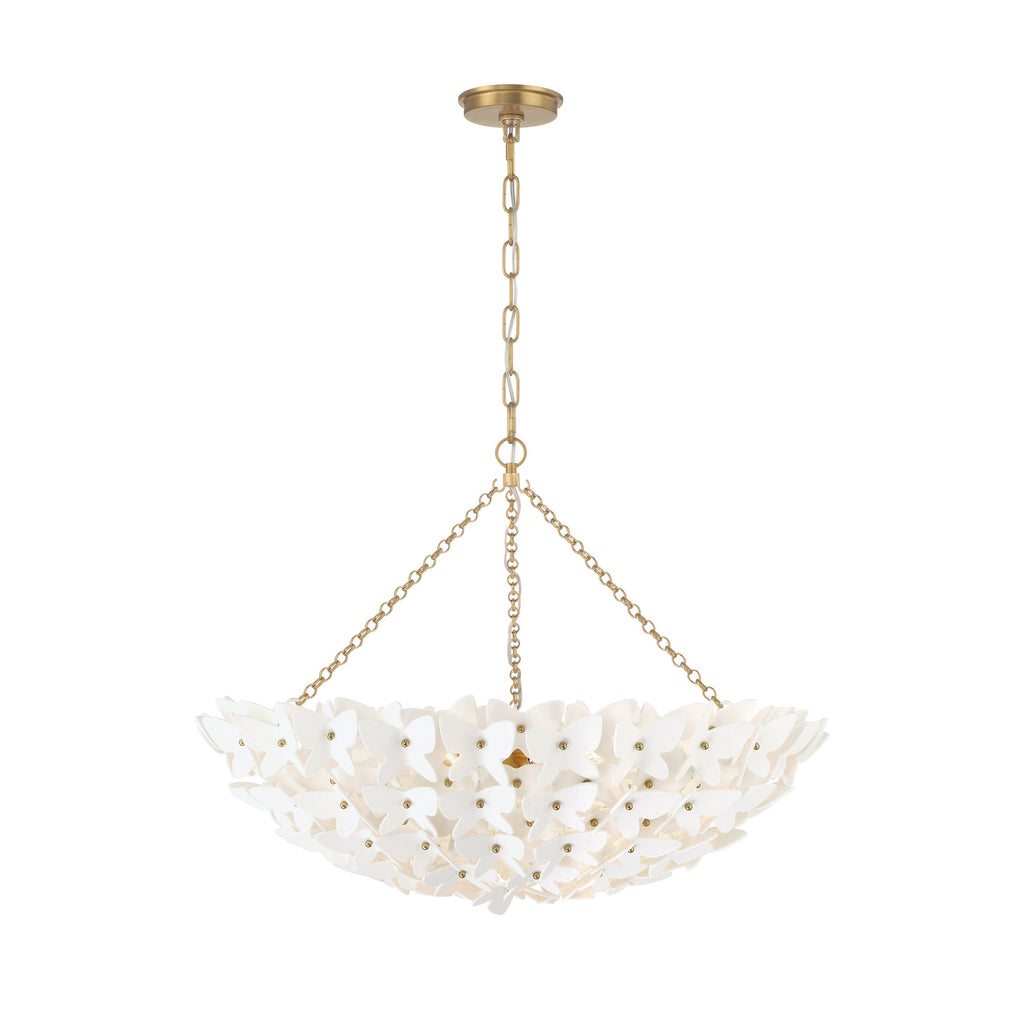 Crystorama Killian 28" Chandelier in Luxe Gold - Additional View
