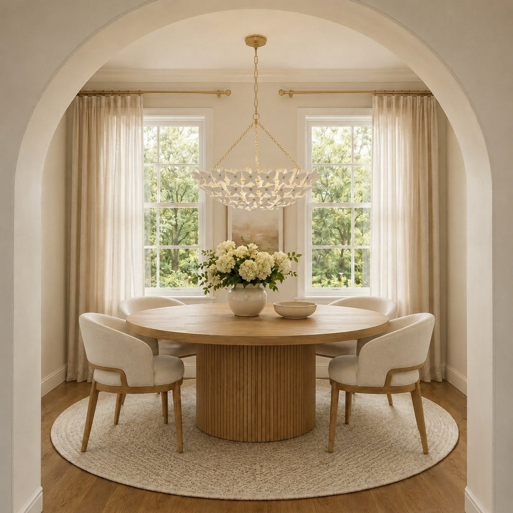 Crystorama Killian 28" Chandelier in Luxe Gold - Lifestyle View