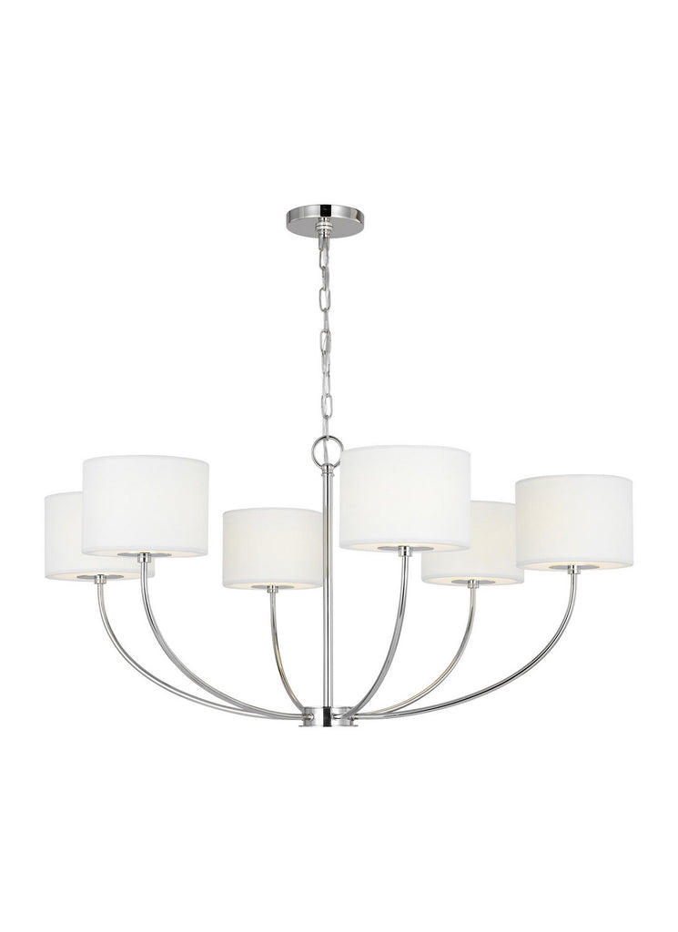 KSC1046PN Sawyer 6 Light Chandelier | Alternate Image
