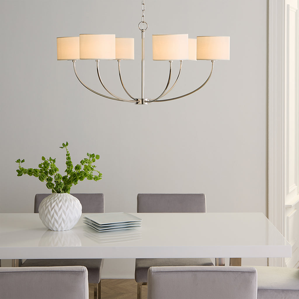 KSC1046PN Sawyer 6 Light Chandelier | Lifestyle Image