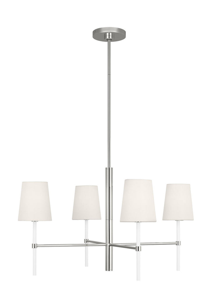 KSC1074PNGW Monroe 4 Light Chandelier | Main Image