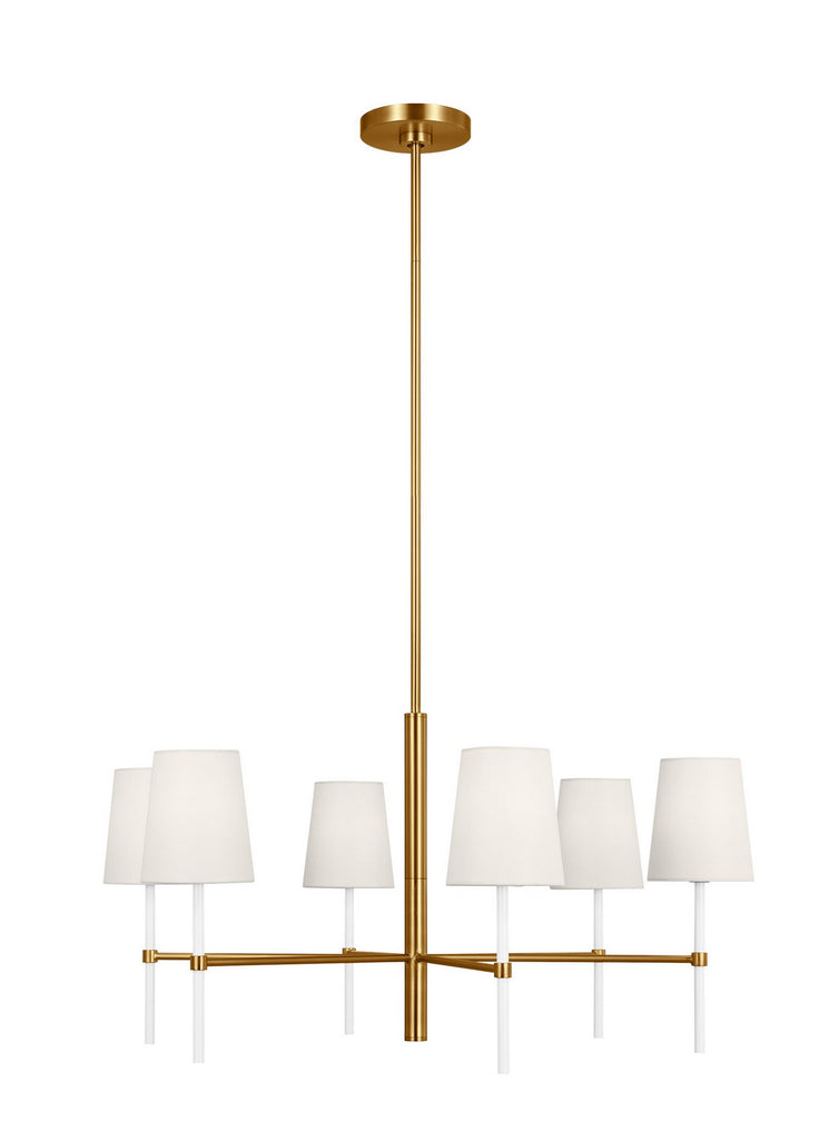 KSC1086BBSGW Monroe 6 Light Chandelier | Main Image