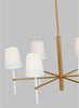KSC1086BBSGW Monroe 6 Light Chandelier | Alternate Image