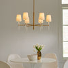 KSC1086BBSGW Monroe 6 Light Chandelier | Lifestyle Image