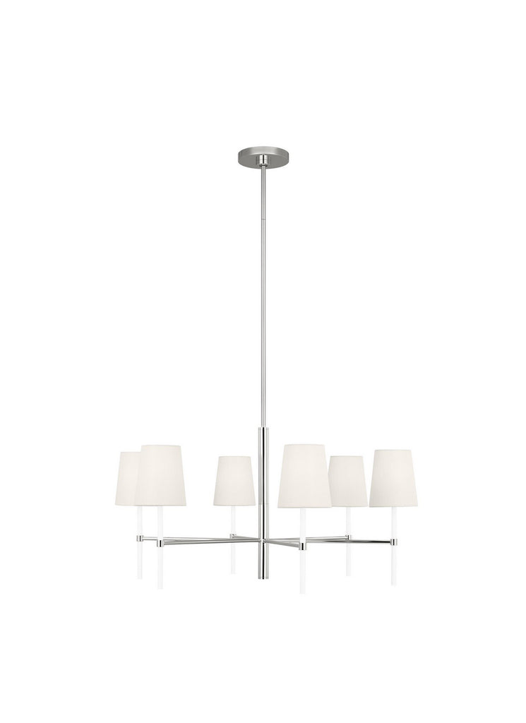 KSC1086PNGW Monroe 6 Light Chandelier | Main Image
