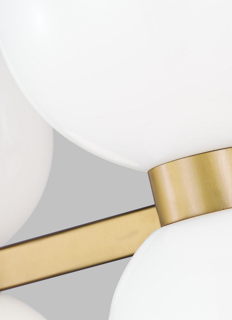 KSF1036BBSMG Londyn 6 Light Semi Flush | Alternate Image
