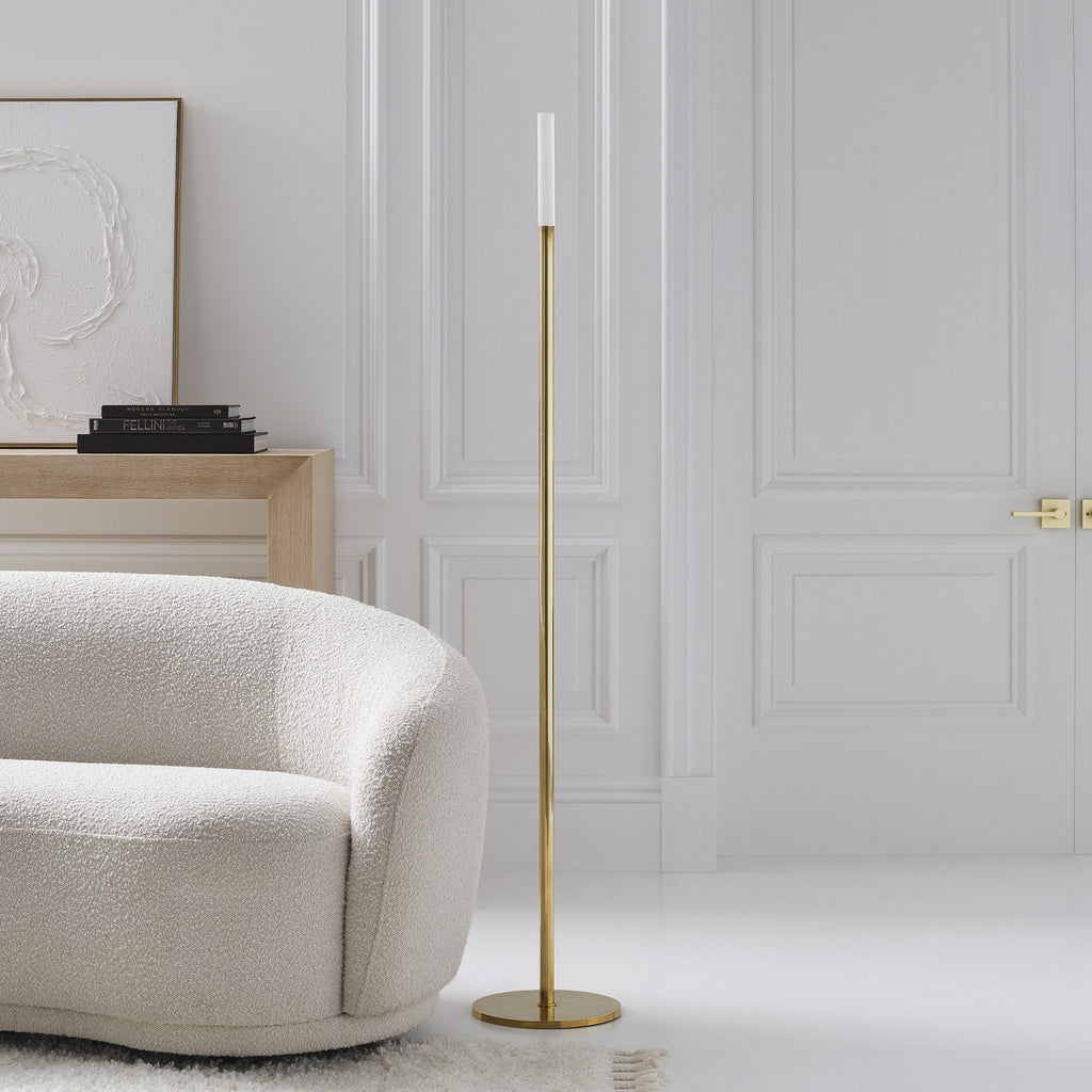 KW1280ABEC Kelly Wearstler Rousseau 1 Light Floor Lamp | Lifestyle Image
