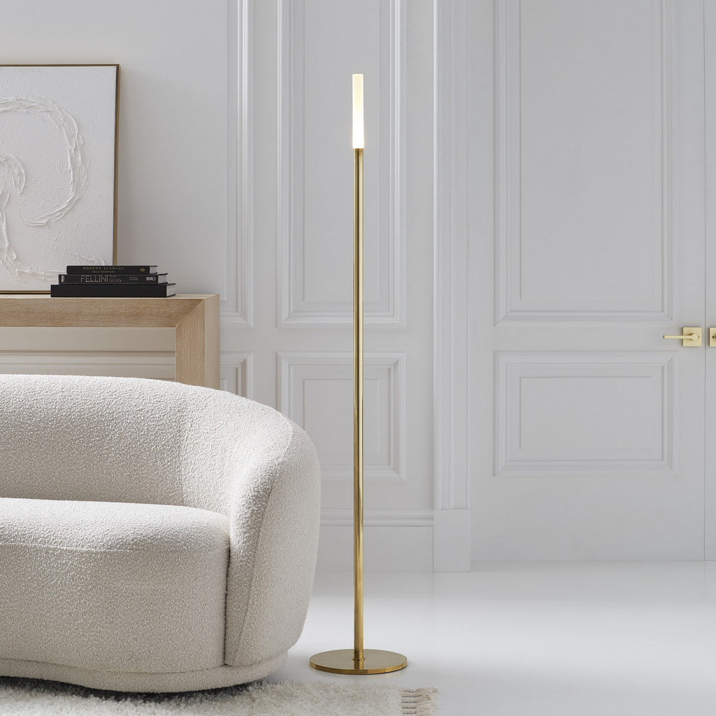 KW1280ABEC Kelly Wearstler Rousseau 1 Light Floor Lamp | Lifestyle Image