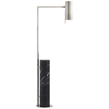 Polished Nickel and Black Marble