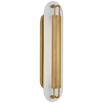 Antique-Burnished Brass and Matte White