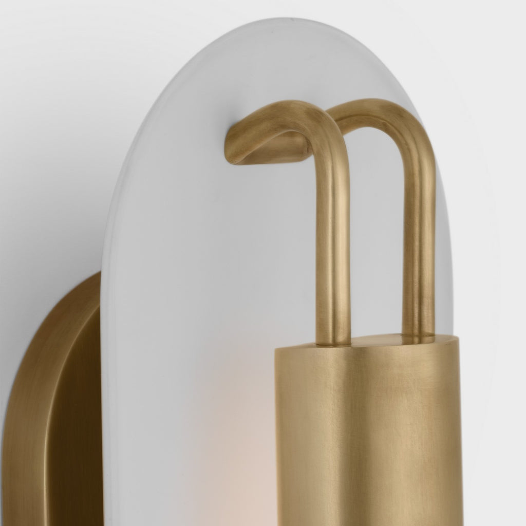 KW2506ABWHT Kelly Wearstler Teline 1 Light Sconce | Alternate Image