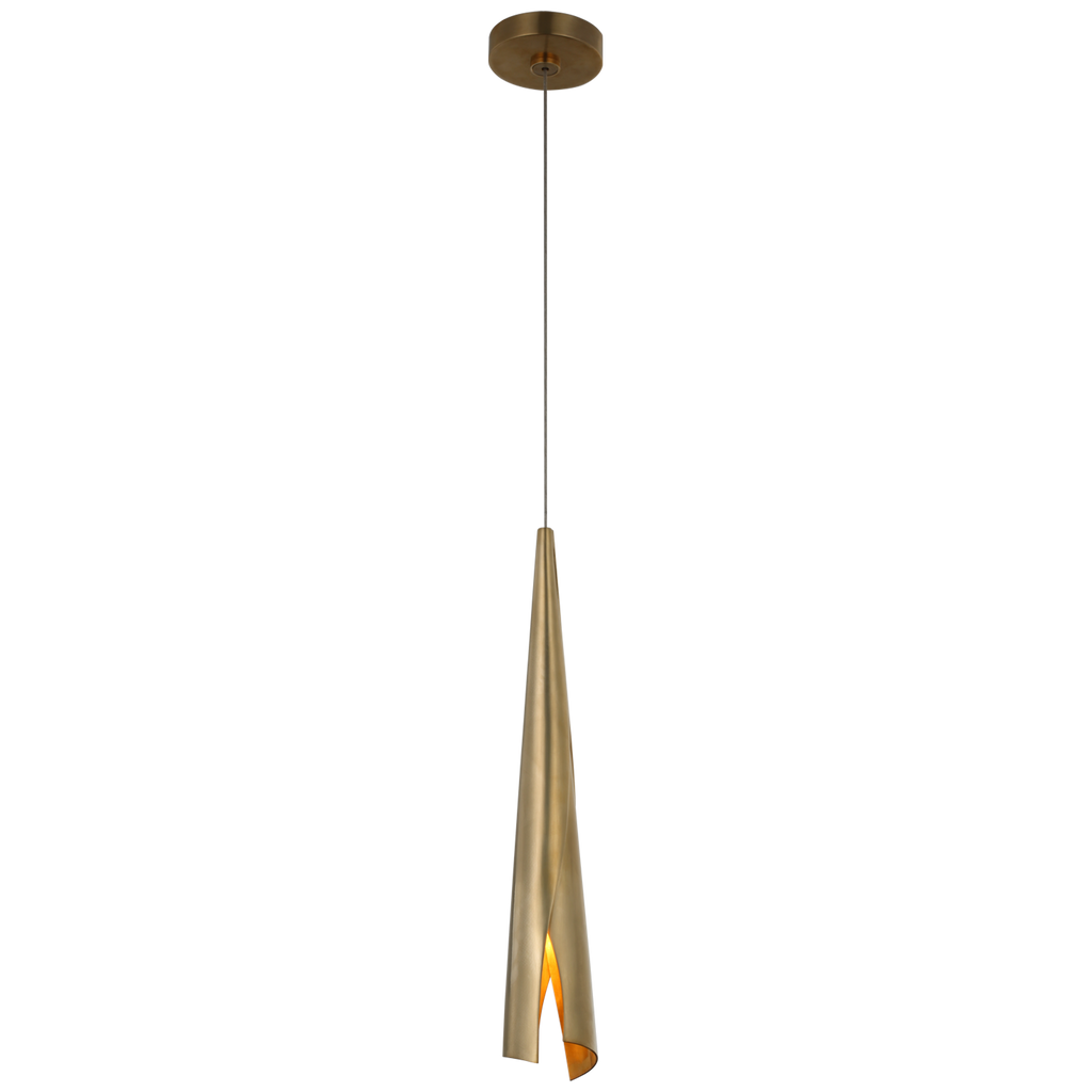 KW5630AB Kelly Wearstler Piel 1 Light Pendant | Main Image