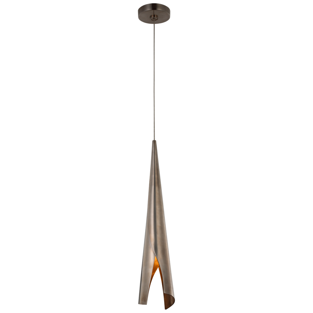 KW5631PWT Kelly Wearstler Piel 1 Light Pendant | Alternate Image