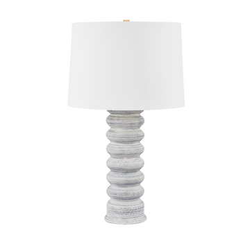 Aged Brass/Ceramic Grey White