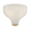 Crystorama Layton 9.75'' Semi Flush Mount in Luxe Gold - Front View
