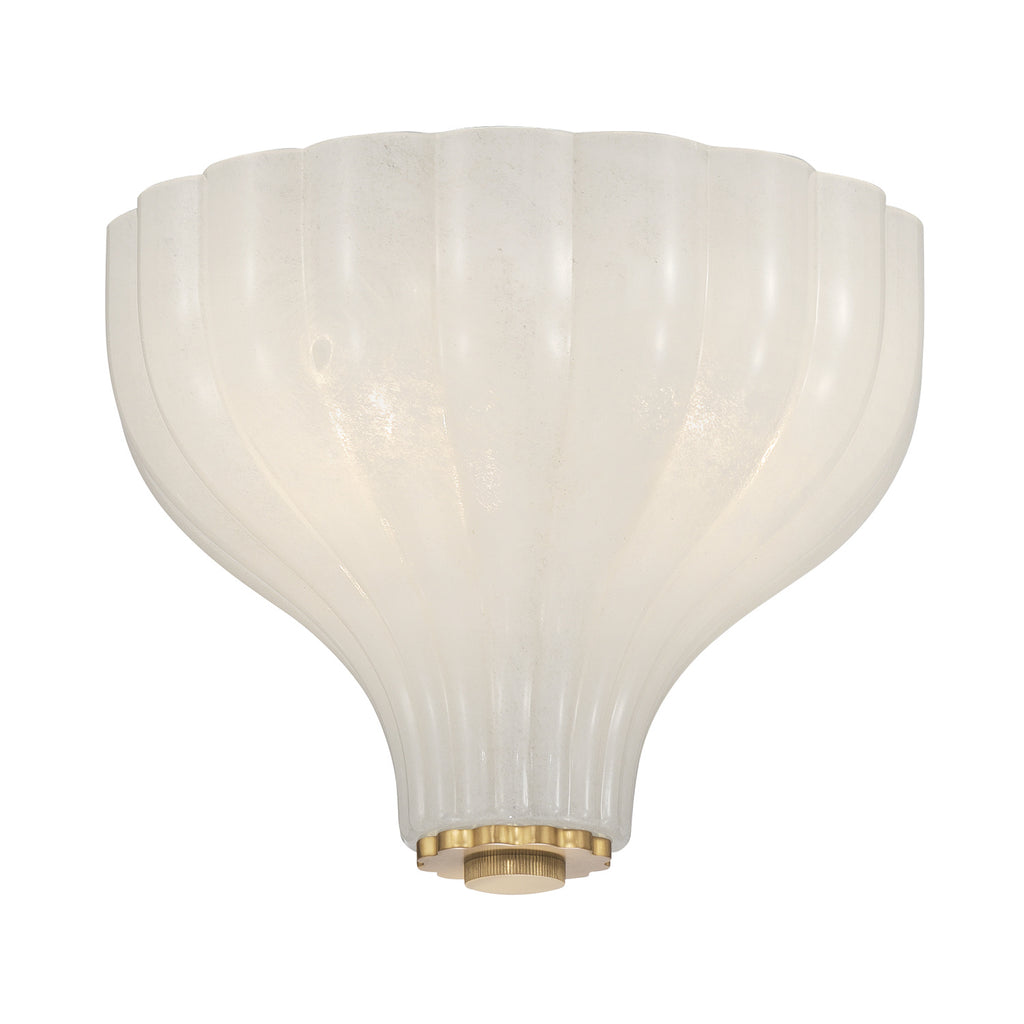 Crystorama Layton 9.75'' Semi Flush Mount in Luxe Gold - Front View