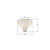 LAY-300-LG Layton 9.75'' Semi Flush Mount | Dimensions Image