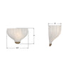 LAY-301-LG Layton 9.5'' LED Sconce | Dimensions Image