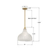 LAY-305-LG Layton 15'' Pendant | Dimensions Image