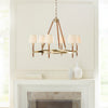 LC1006TWB Katie 6 Light Chandelier | Alternate Image
