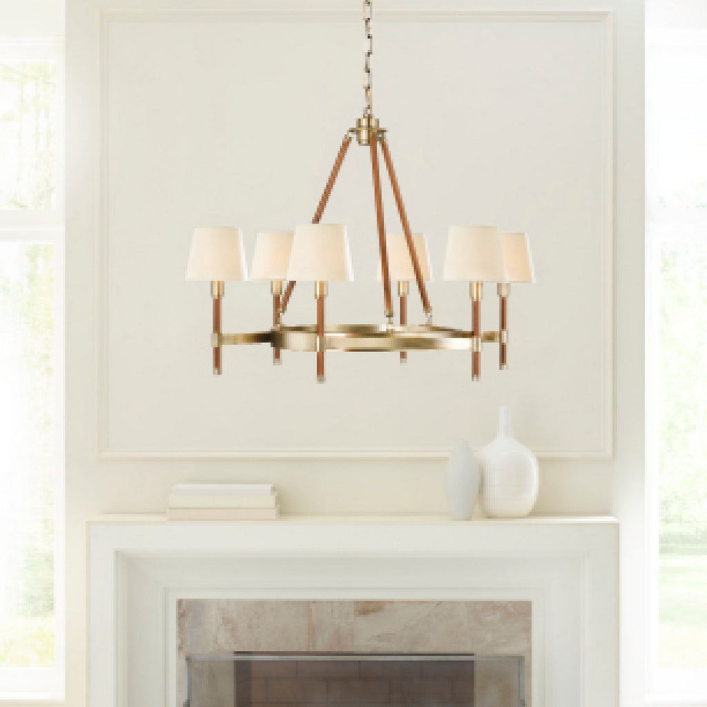 LC1006TWB Katie 6 Light Chandelier | Alternate Image