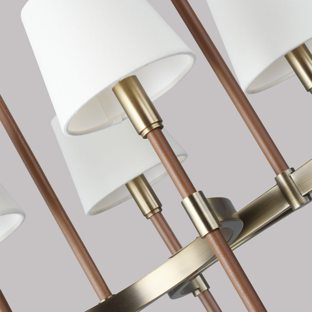 LC1028TWB Katie 8 Light Chandelier | Alternate Image
