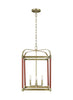 LC1144TWB Hadley 4 Light Lantern Pendant | Main Image