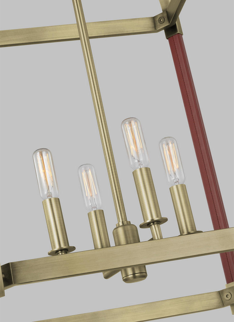 LC1144TWB Hadley 4 Light Lantern Pendant | Alternate Image
