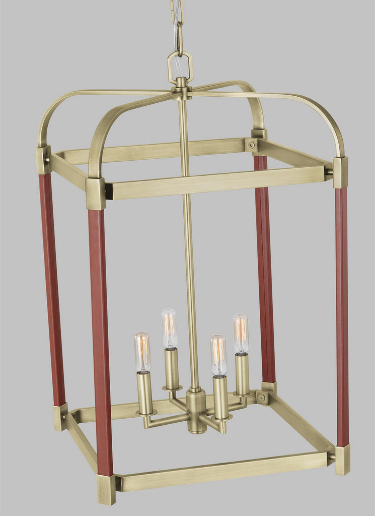 LC1144TWB Hadley 4 Light Lantern Pendant | Alternate Image