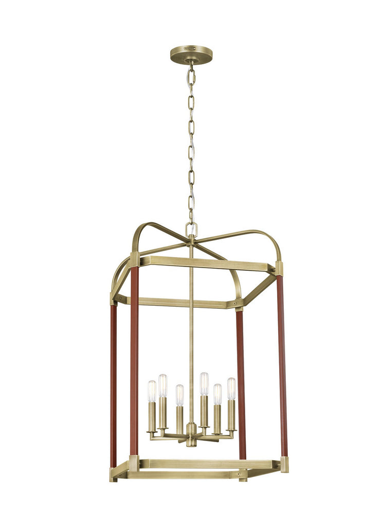 LC1156TWB Hadley 6 Light Lantern Pendant | Alternate Image