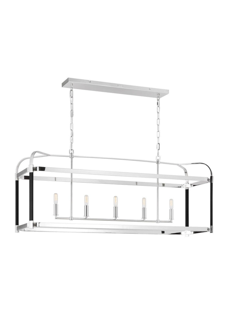 LC1165PN Hadley 5 Light Chandelier | Alternate Image