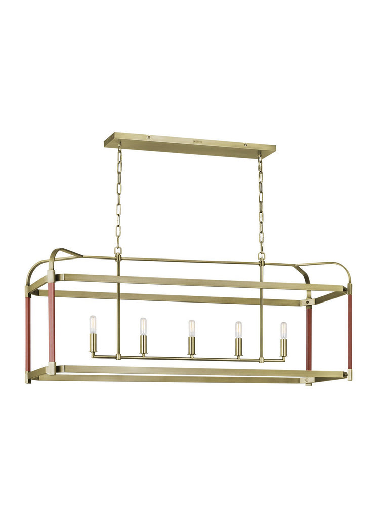 LC1165TWB Hadley 5 Light Chandelier | Alternate Image