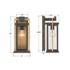 LDL-901-TZ-TG Lendel 6'' Outdoor Sconce | Dimensions Image