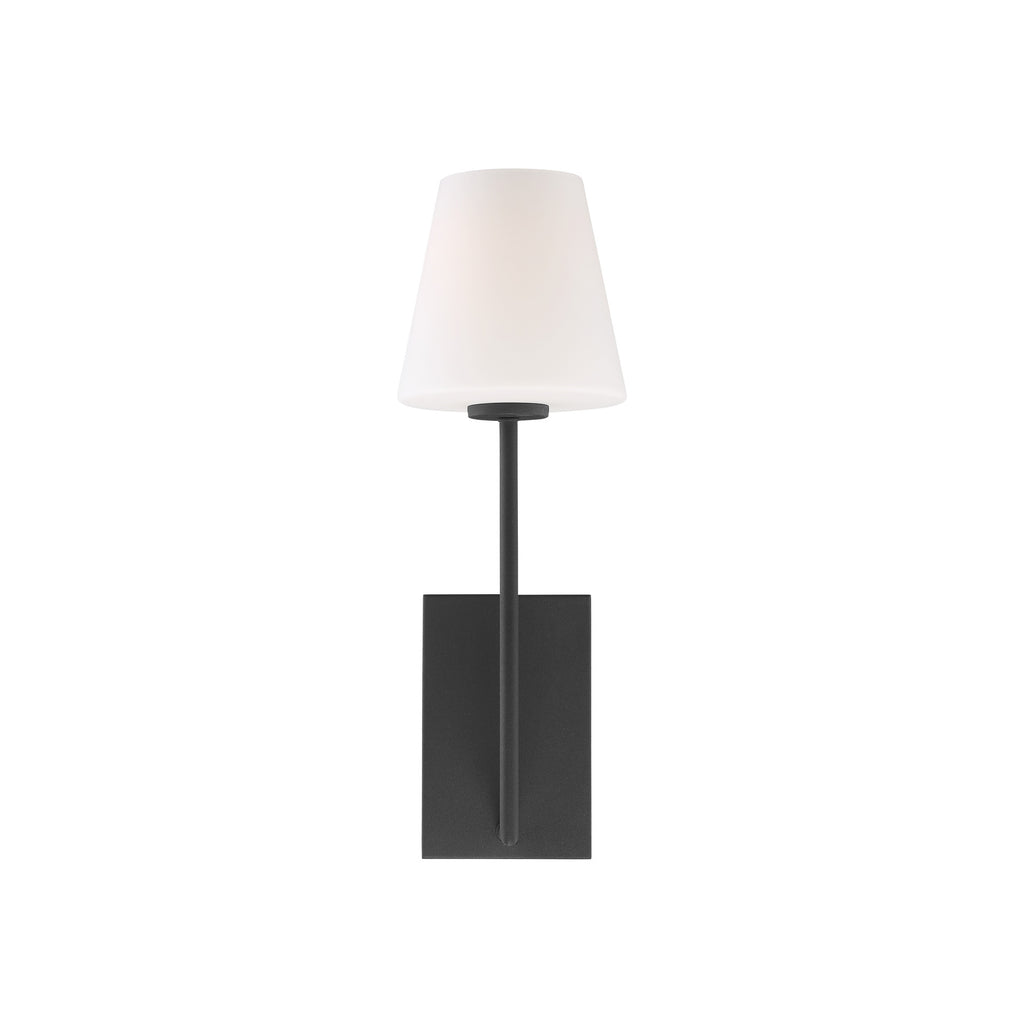 Crystorama Lena 6'' Sconce in Black Forged - Additional View