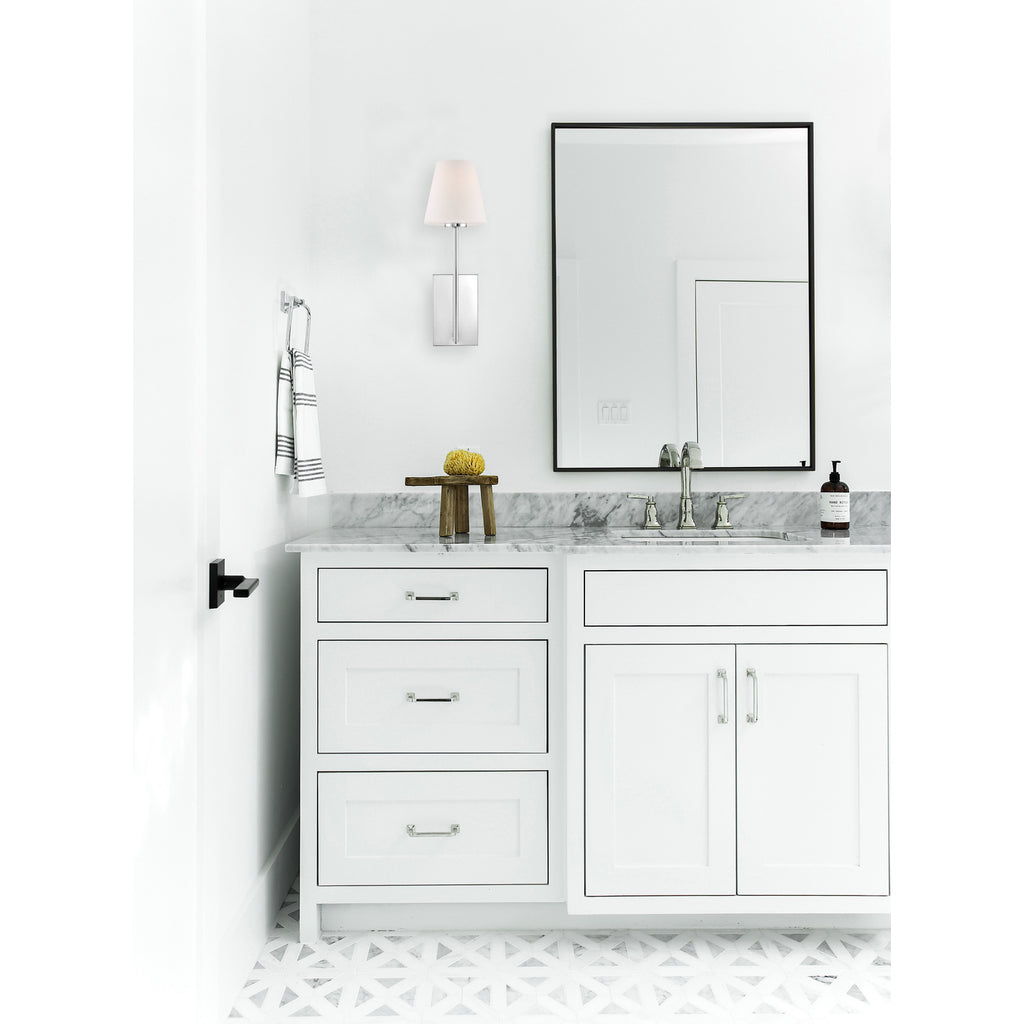 Crystorama Lena 6'' Sconce in Polished Chrome - Lifestyle View