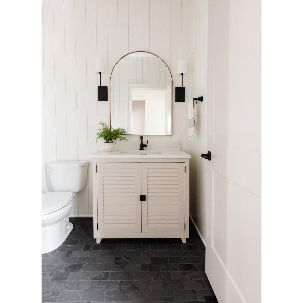 Crystorama Lena 4.5'' Sconce in Black Forged - Lifestyle View