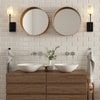 Crystorama Lena 4.5'' Sconce in Black Forged - Lifestyle View