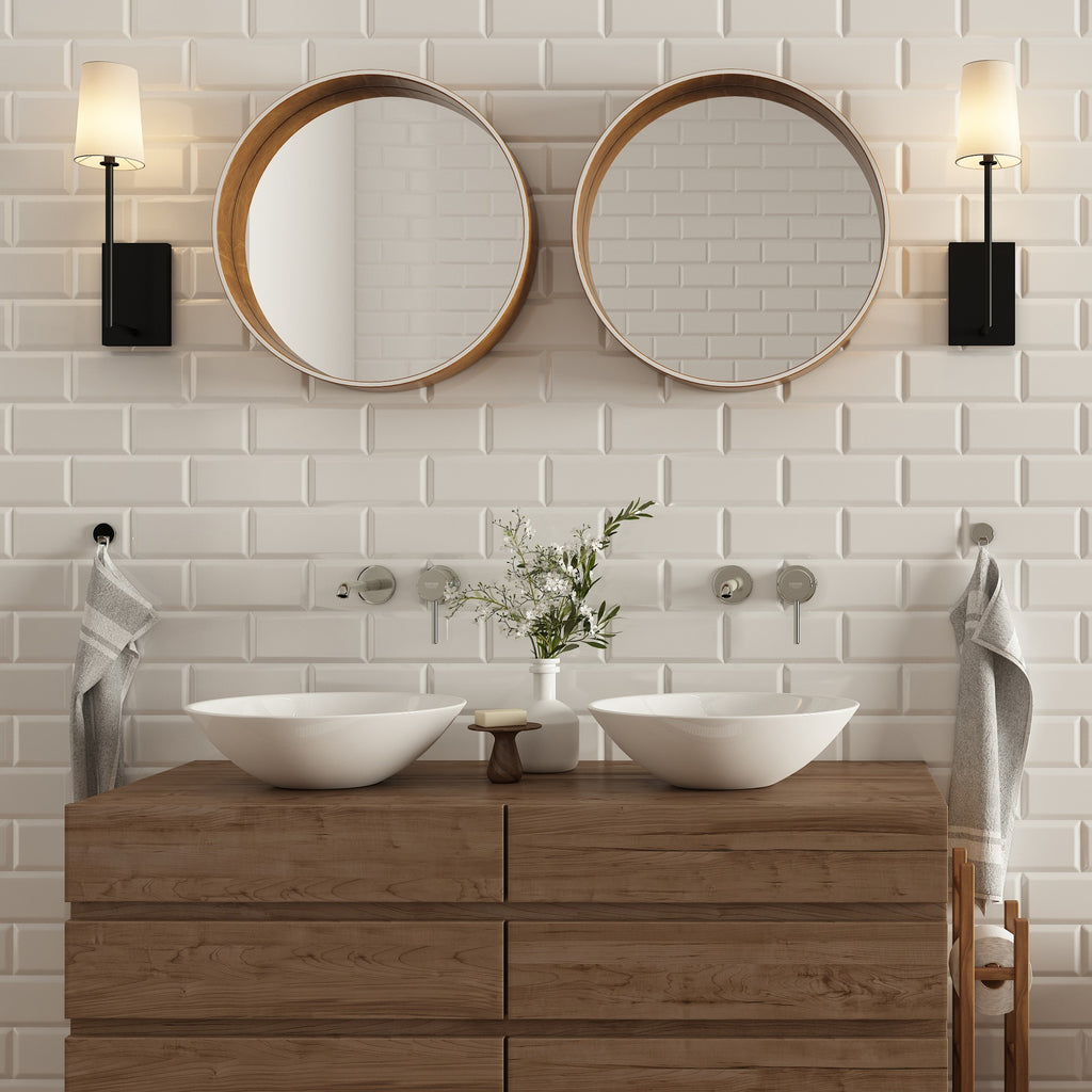 Crystorama Lena 4.5'' Sconce in Black Forged - Lifestyle View