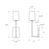 Crystorama Lena 4.5'' Sconce - Product Dimensions