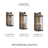 Crystorama Lendel 9.75'' Outdoor Sconce - Collection Image