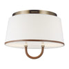 LF1002TWB Katie 2 Light Flush | Alternate Image