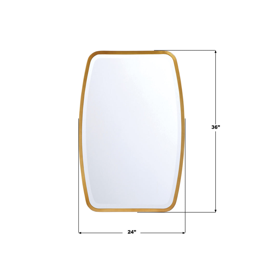 LIN-M400-GA Lindee Mirror | Dimensions Image