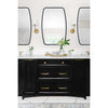 Crystorama Lindee 24'' Mirror in Matte Black - Lifestyle View