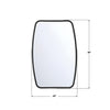 LIN-M400-MK Lindee Mirror | Dimensions Image