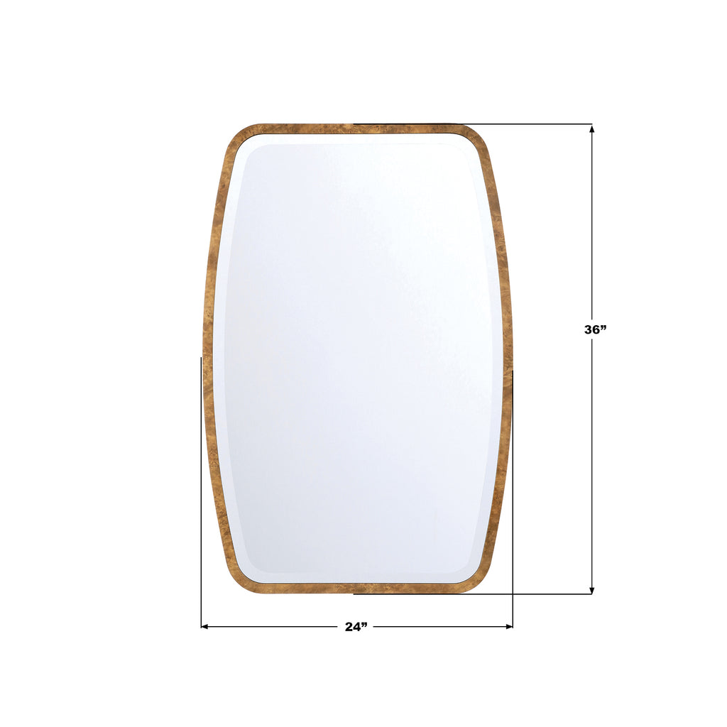 LIN-M400-WD Lindee 24'' Mirror | Dimensions Image