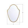 LIN-M428-GA Lindee 28'' Mirror | Dimensions Image