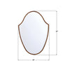 LIN-M428-WD Lindee 28'' Mirror | Dimensions Image