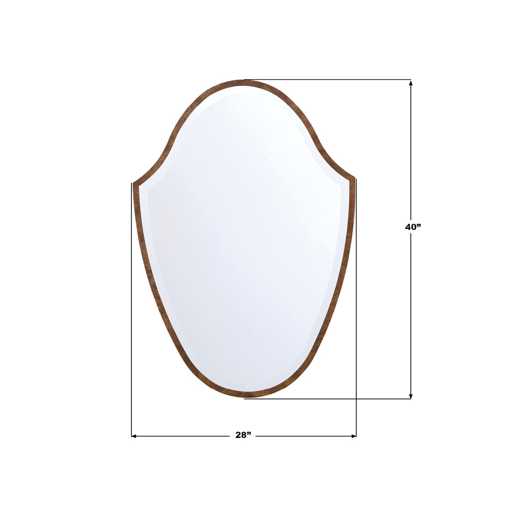LIN-M428-WD Lindee 28'' Mirror | Dimensions Image