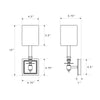 Crystorama Lloyd 4.75'' Sconce - Product Dimensions