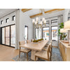 Crystorama Lloyd 26'' Chandelier in Aged Brass - Lifestyle View